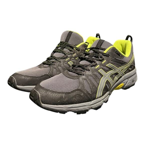 ASICS Other - Asics Gel Venture Men’s Running Sneakers Size 12 Gray Green Athletic Walking